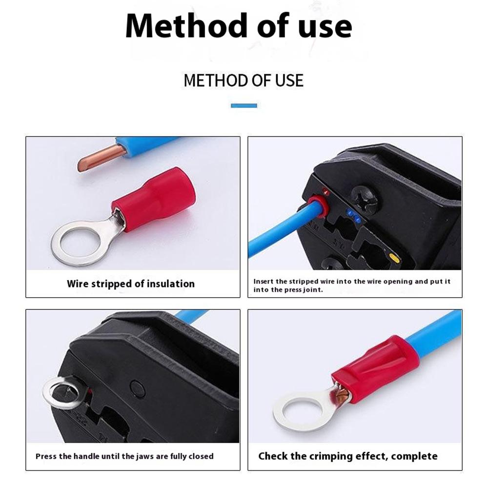 102Pcs Pre-Insulated Ring Terminals Assorted Kit Cold Press Electrical Wire Crimp Connectors