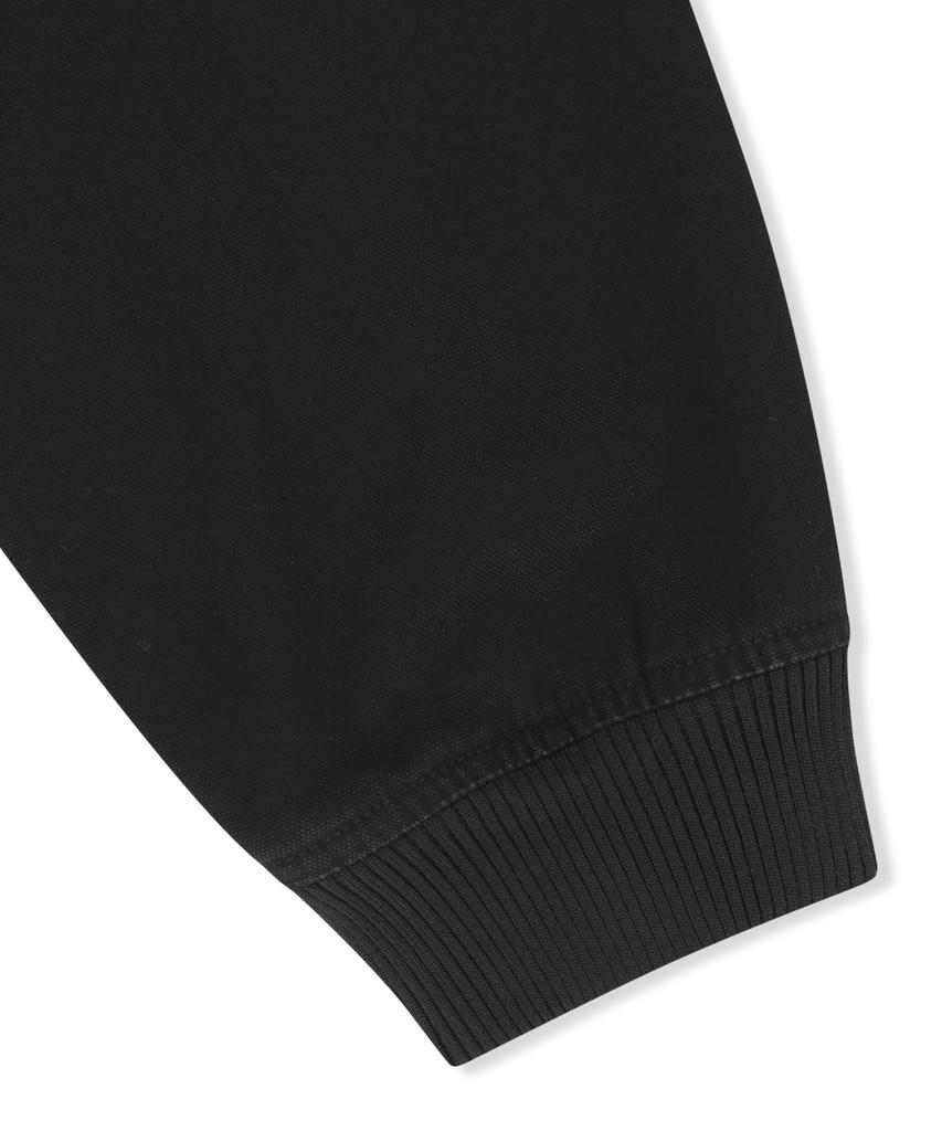 Brownbreath Oxford Hood Zip Up - Black