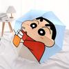 Crayon Shin-chan, Juice Automatic Folding Umbrella with Sturdy Iron Frame, Portable Compact Travel Umbrella All-Season Use Parties 0807068