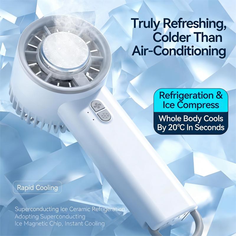 New Handheld Mini Fan Portable Semiconductor Ice Cooling Fan Mini Portable Handheld Cooling Fan For Home Office Travel