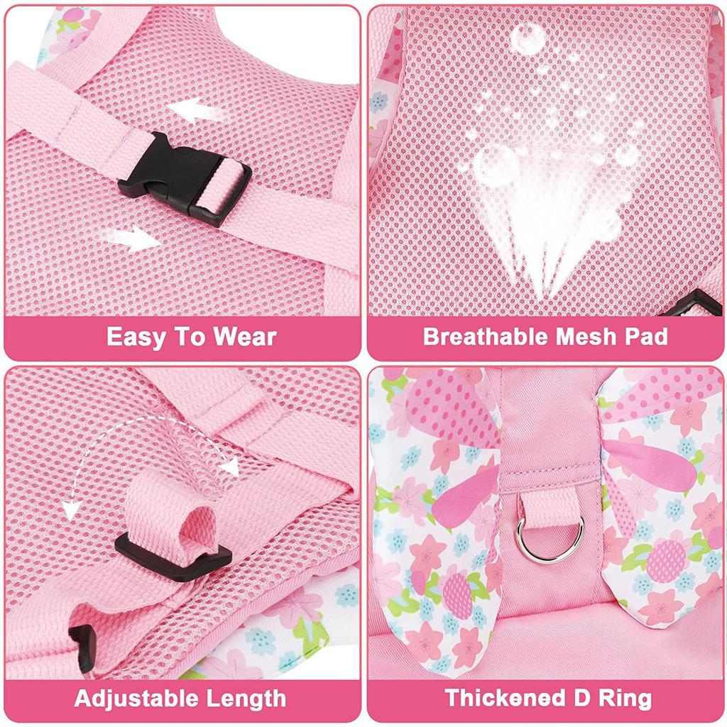 Children's Anti-Lost Safety Leash and Backpack Combo with Traction Rope and Wristband for Strollers