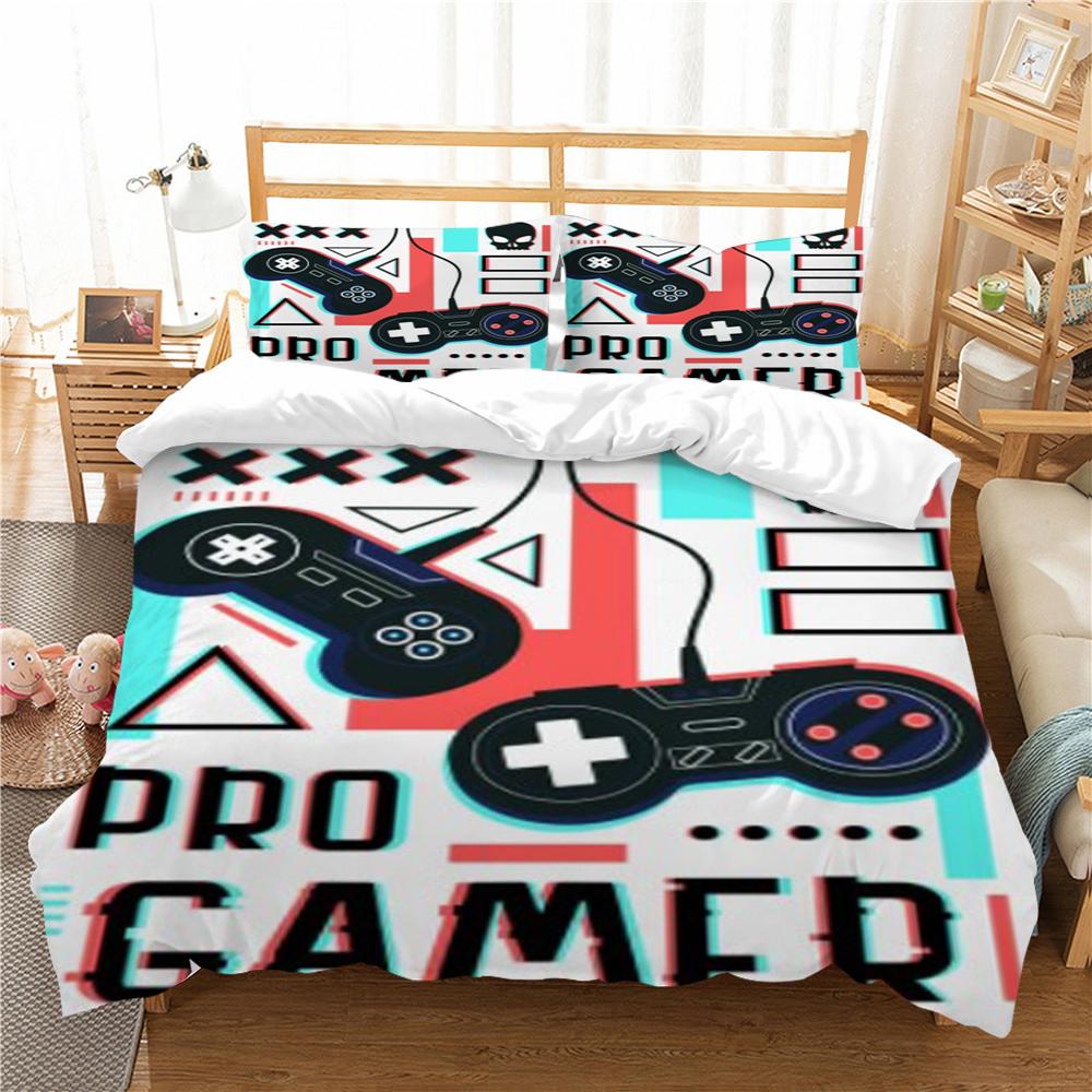 Bedding Set Bedclothes Home Decor 3D Gamer Printing Duvet Cover Polyester Soft Quilt Covers Student Dormitory Bed