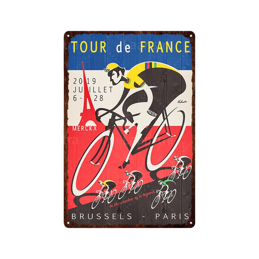 Mountain Bike Vintage Poster Landscape Metal Plate Plaque Wall Decor Iron Retro Posters Man Cave Bar Club Decoration Artwork