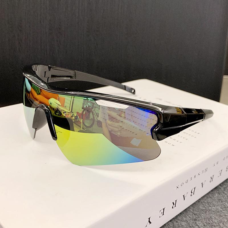 Non-polarized Fashion Outdoor Sports Large Frame Glasses, Men Decorative Glasses, Erfect Gift for Birthday, Holiday, Party, Christmas