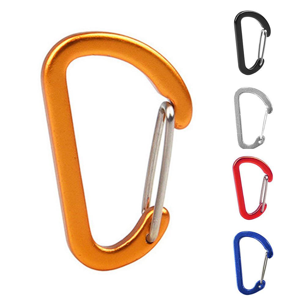 Outdoor Climbing Camping Stainless For MI-ni Carabiner Spring Hook Clip Keychain