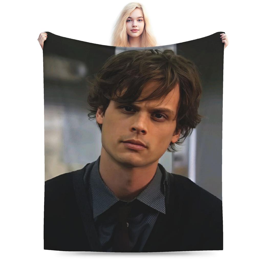 Cozy Criminal Minds Spencer Reid Blanket Stuff Sofa Decorative Throws And Blankets Lightweight Flannel for Bedroom