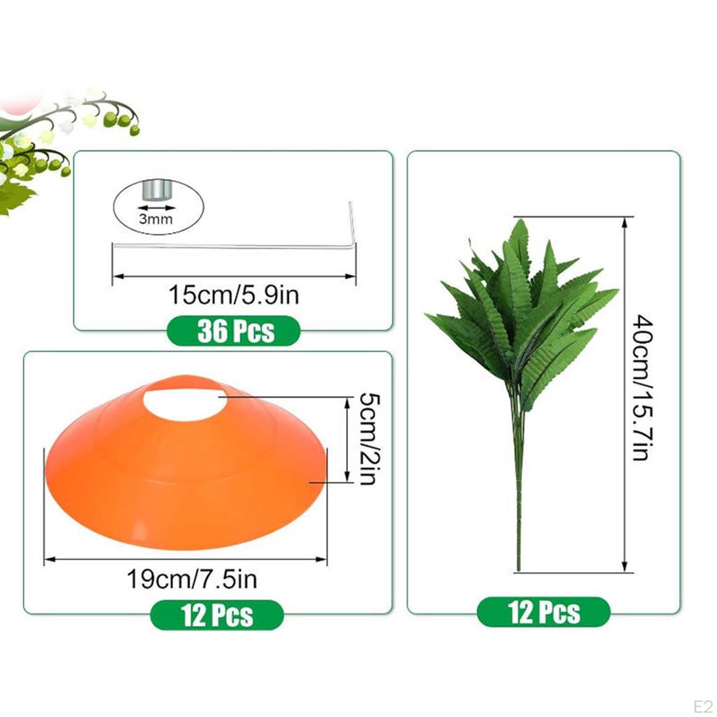 Lawn Art Ornament, Yard Sign Home Patio Easter Carrot Garden Stakes Decorative for Hallway