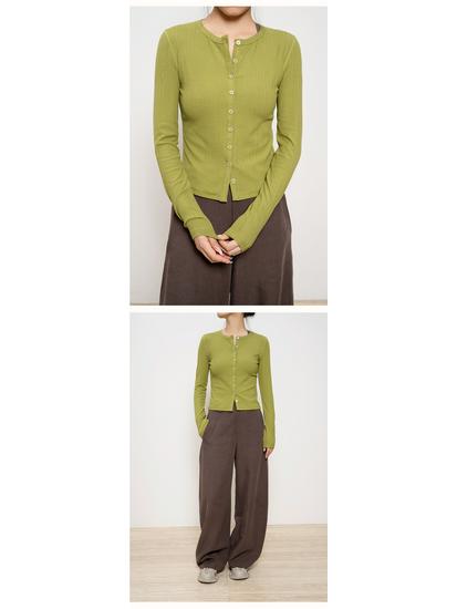 New Women's Long-Sleeve Round-Neck Cardigan: Casual, Lightweight Rayon Knitwear for Autumn and Winter