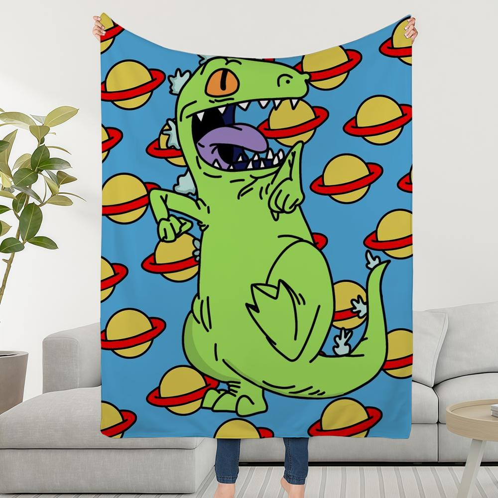 Blanket Throw Super Cosy Plush Living R-RugratS-ES TV Room Cartoon Sofa Couch Childish Birthday Gifts