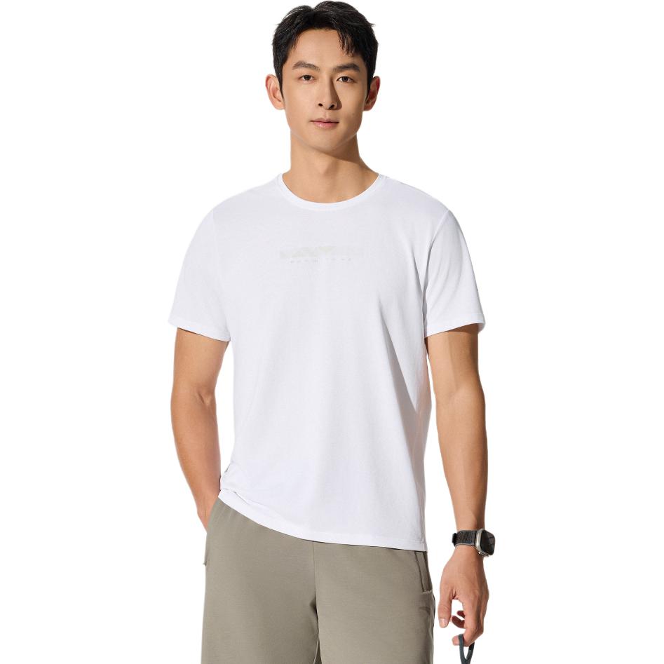 Anta Comfortable Simple Quick-Dry Sports Crew Neck Pullover Short Sleeve T-Shirt Men Tops Basic-Black 152525111-6