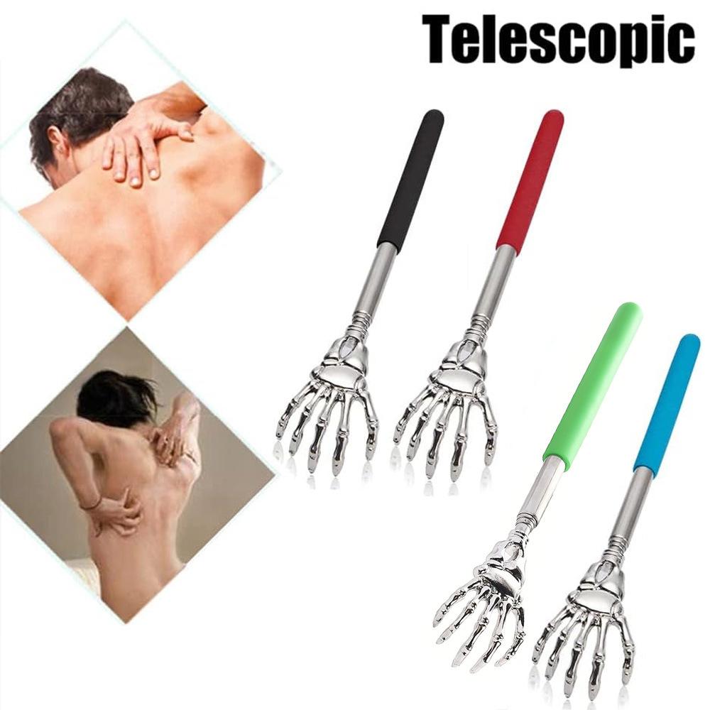 Portable Extendable Back Scratcher Stainless Steel Telescoping Back Scratcher for Both Human and Pets Extendable Back Massager