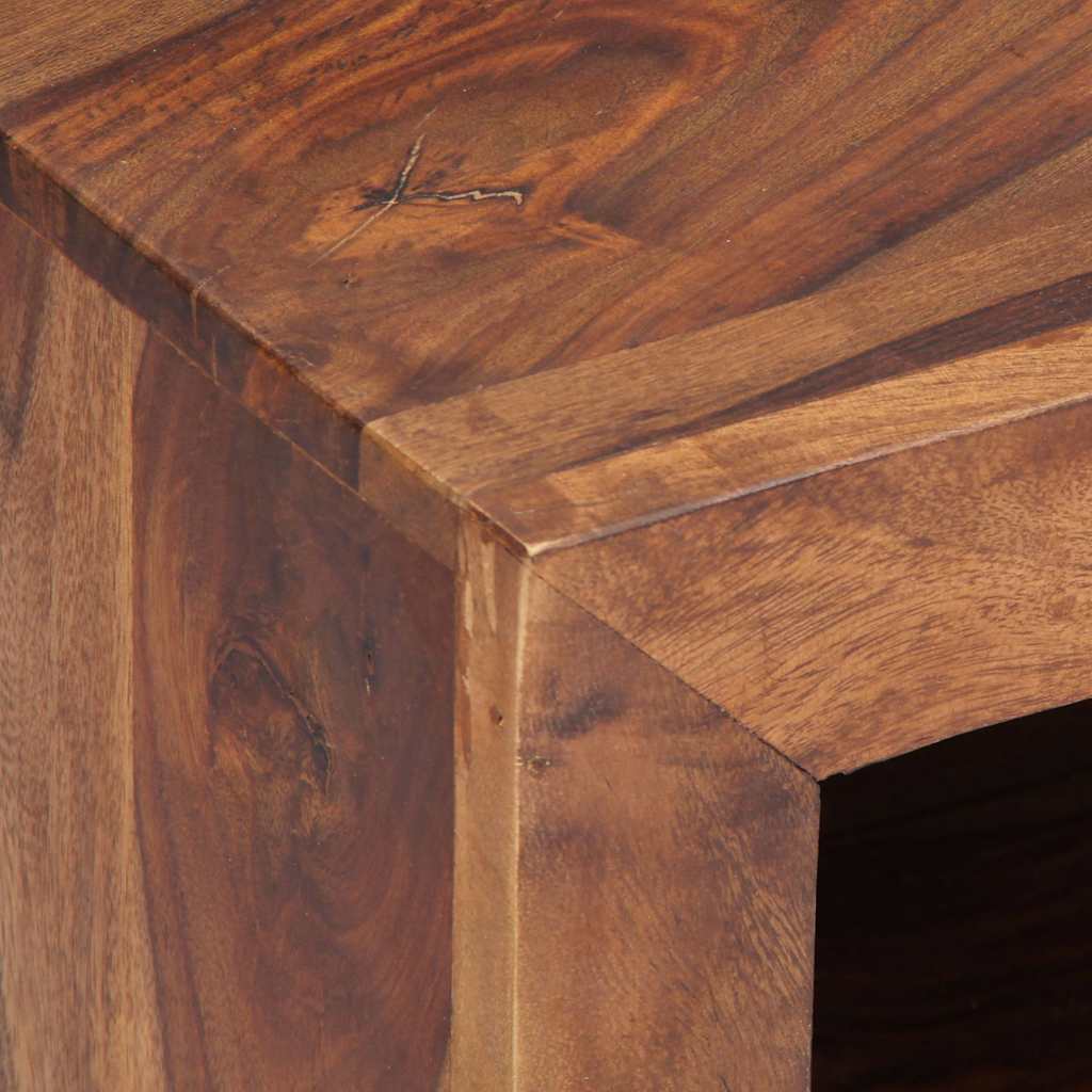 TV Stand 120 X 30 X 40 Cm Solid Acacia Wood