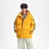 Can Print OO Fake Two-piece Cotton-padded Clothes, Men's and Women's Winter Loose Cotton-padded Clothes, Couple's Casual Hooded Striped Jacket