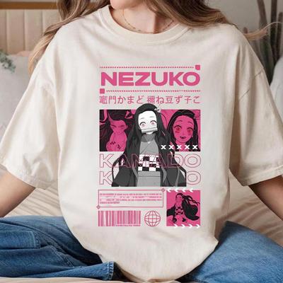 Maglietta Nezuko Kamado Demon Slayer Maglietta Nezuko T-shirt Ispirata Anime