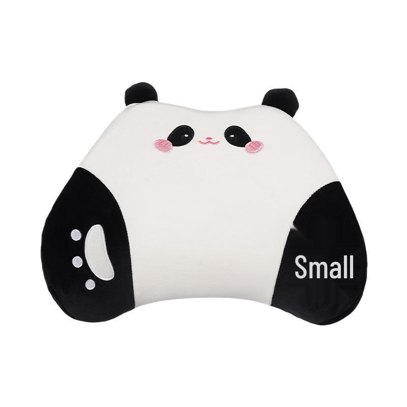 Cartoon Memory Foam Car Neck & Lumbar Support Pillow - Plush & Comfortable, All-Season Universal Fit.