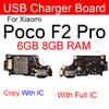 USB Chargng Dock Port Connector Board Flex Cable With Microphone For Xiaomi Mi Poco F1 F2 Pro Poco X3 X2 C3 Mi Play Repair Parts