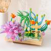 DIY Bouquet Potted Building Blocks Toys, Creative Scene Decoration Parts, Desktop Model Ornaments Nice Gifts for Girls