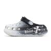 Crush Clog EVA Gothic Trend Graffiti Street Unique Shadow Witch Hole Shoes Unisex Grey Black