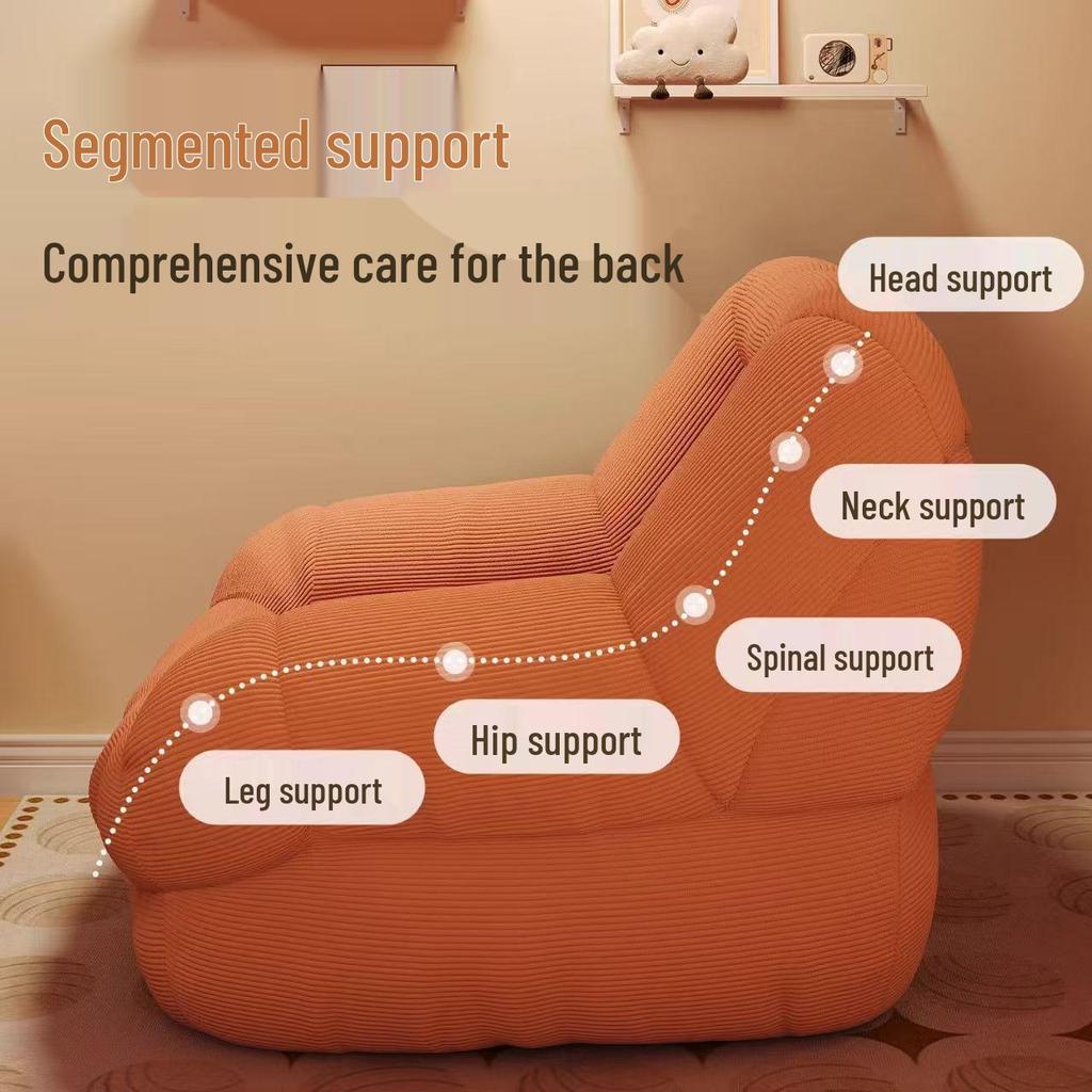 Versatile Lounge Chair: Recline, Sleep, and Relax. Ideal for Balcony, Bedroom, or Living Room.