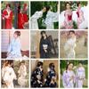 Fille Sakura Style Japonais Robe Kimono Élégance Style Japonais Yukata Peignoir Fête