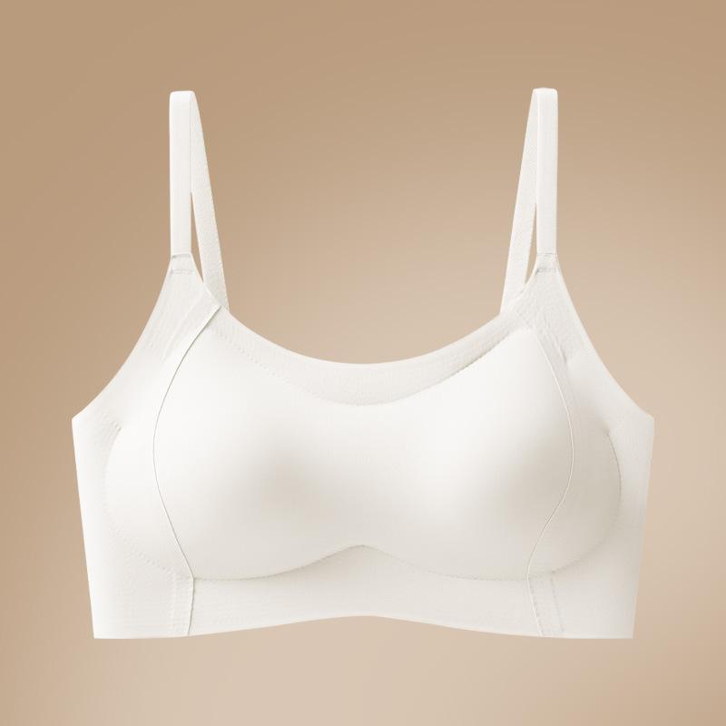 Summer Seamless Bra for Women Gathered on Top Anti Glare Bra Strapless Bra One-piece Beautiful Back Bra Vest