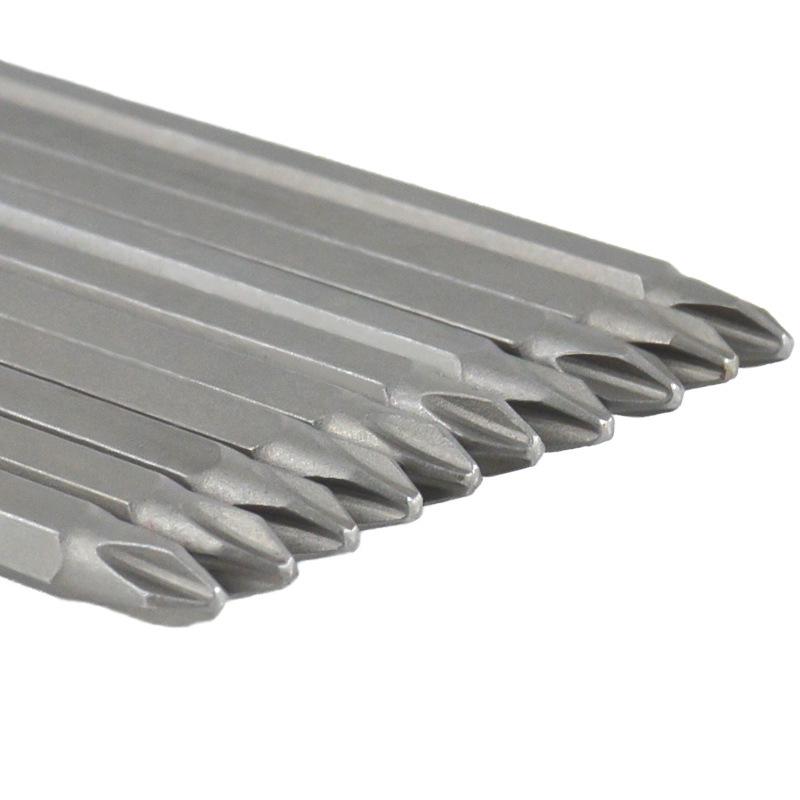 PH2 Phillips Screwdriver Bits (10-Pack) – 1/4" Hex Shank, S2 Alloy Steel, Sandblasted Finish