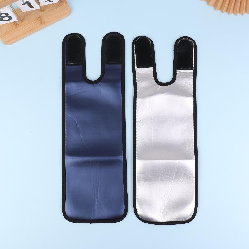 1 Pair Unisex Adjustable Sauna Thigh Sweat Bands - Shaping Leg Sleeves For Swelling Reduction, Sports Fitness Leg Protectors