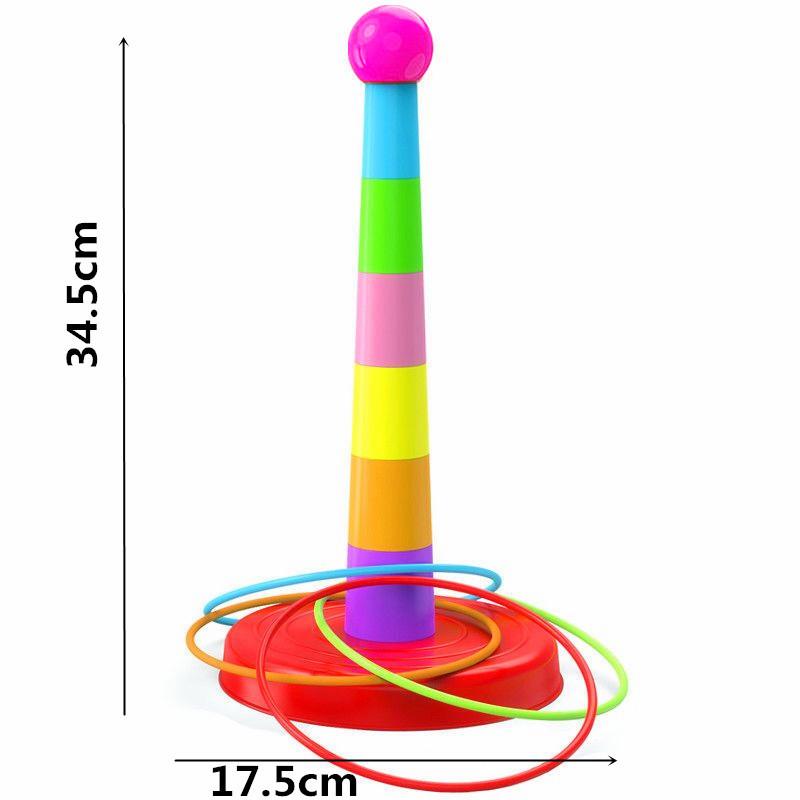 Children's Interactive Educational Ring Toss Game for Indoor & Outdoor Play