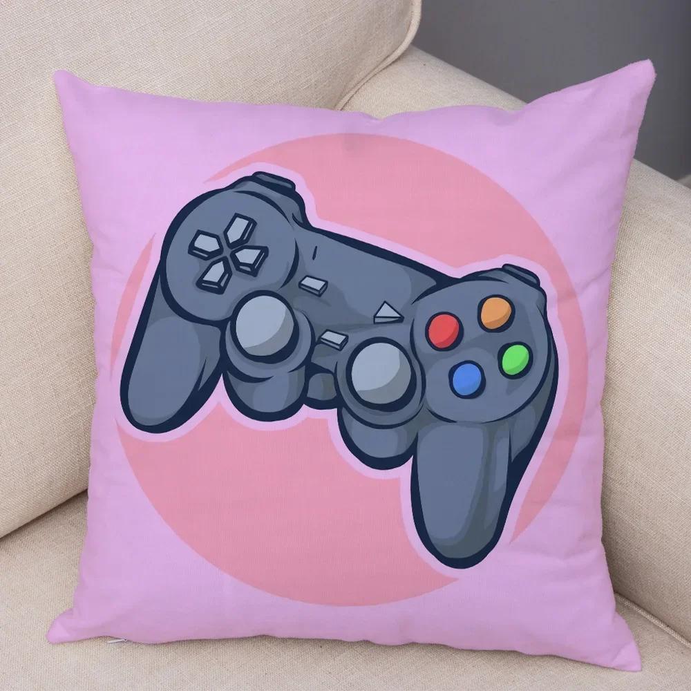 Game Room Decoration  Player Dazzle Handle Series Pillowcase Home  Boys  Bedroom  Cushion Cover Multiple sizes available