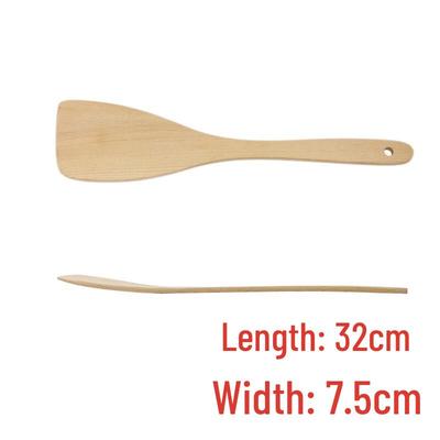 Beech Wood Slanted Stir-Fry Spatula