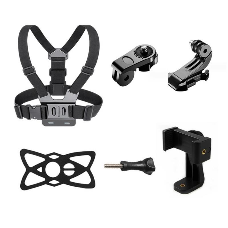Versatility Camera Accessory Set Chest Mount Harness For Action Cameras Long Screw For Cycling And Sports Shoot