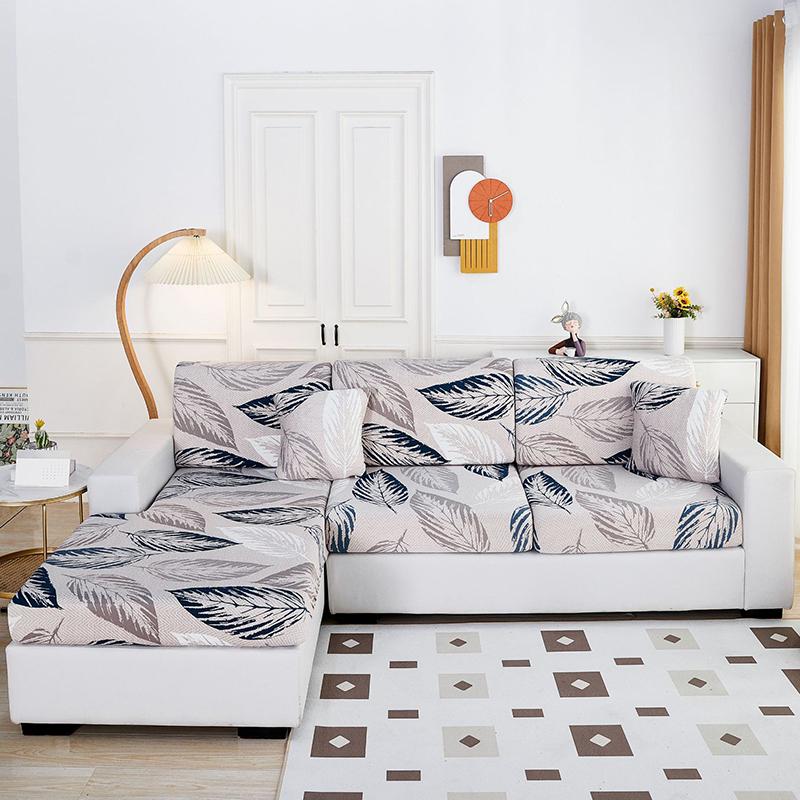Stretch Sofa Seat Cushion Cover Furniture Protector Slipcover Sofa Covers for Living Room Soft Flexibility with Elastic Bottom