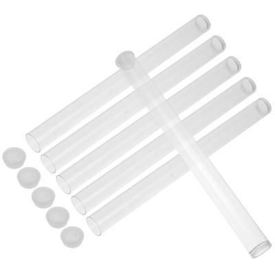 6Pcs Clear Incense Tube Set Transparent Acrylic Incense Stick Barrel for Storage Aroma Sticks Lightweight Portable Fine