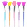 Makeup Face Masque Brush Wide Reusable Long Handle Silicone Masque Applicator Multi-Function Makeup Tool