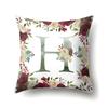 Polyester Pillowcase American Retro Flower Plant 26 English Letter Cushion Cover Car Pillowcase
