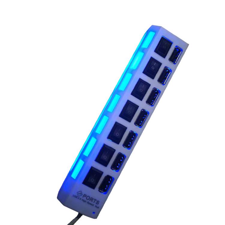USB 2.0 High-Speed 7-Port Hub Erweiterungs-Splitter