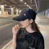 Baseball Cap Large Brim Women's Korean Style Hat Autumn and Winter Fashion Ins Sequin Ladies Versatile Thickened Peaked Hat Trendy
