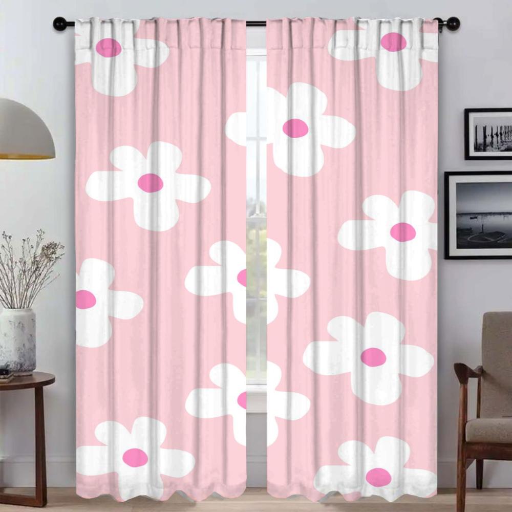 Kitchen Curtains for Bedroom a Lot of Flowers Curtains Child Room Window Curtain Partition Halloween Decoration Blinds Shades