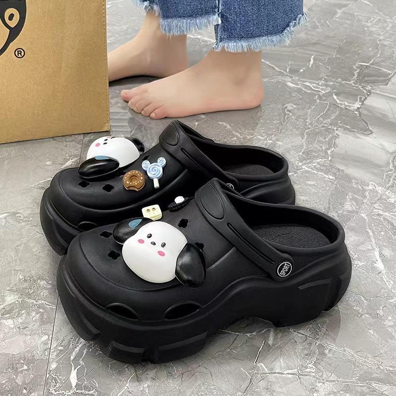 Sabotți cu talpă groasă pentru femei, care adaugă înălțime: Elegant, Antiderapant, Respirabil, Cu vârf închis pentru Exterior, Birou, Sală de operații sau pentru Purtare de vară.