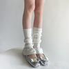 Ballet Style Knitted Foot Cover Y2K Women Leg Warmers Solid Color Lolita Boots Cover  Autumn/Winter