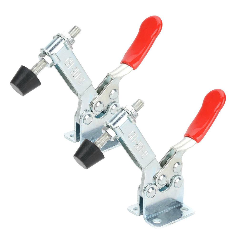 4Pcs GH201B Toggle Clamps Quick Release Hand Tool Holding Capacity 90Kg198Lbs