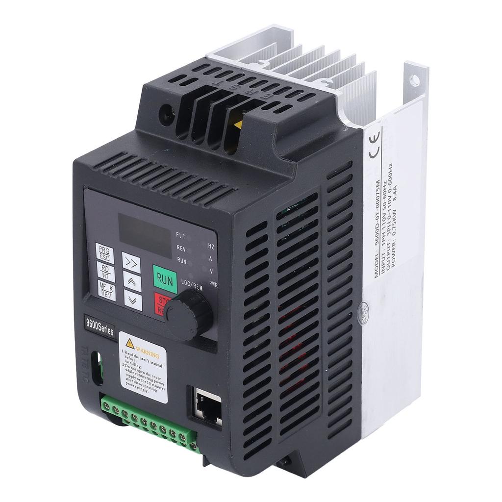 Variable Frequency Drive 0.75KW 8.4A 1PH 110V 50-60Hz Input 3PH 0-110V 0-600Hz Output Vector Frequen