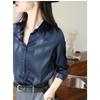 Japanese Satin Anti-wrinkle Droop Texture High-end Shirt for Women Long Sleeves Can Be Fashionable and Professional