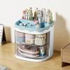 Cute Cartoon Pencil Case, Plastic Desktop Drawer Brush Box. Makeup Brush Storage Box, Classification and Compartment Storage Box