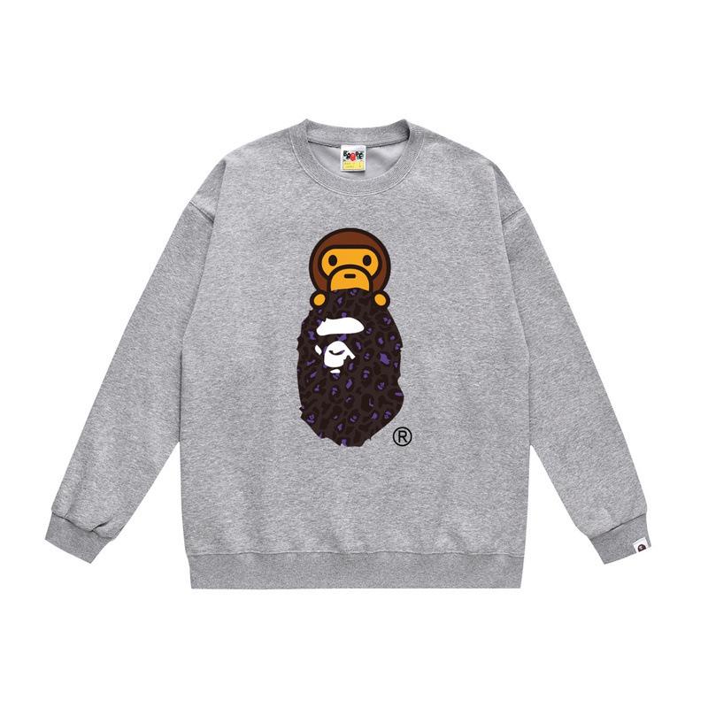 Ape Head Print Unisex Casual Loose Pullover Sweatshirt - Autumn/Winter Trend for Teens
