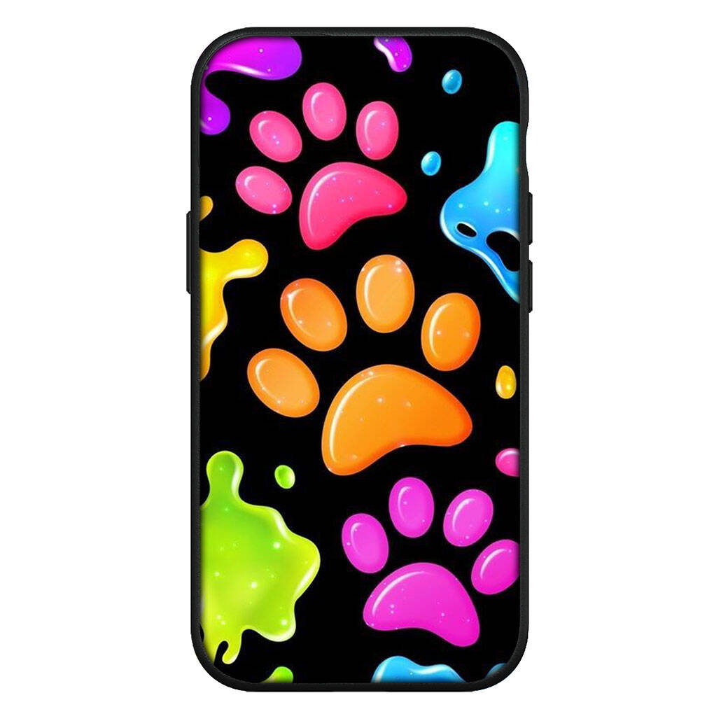 Hülle für iPhone 17 16 15 Xiaomi Poco Redmi Note 14 13 12 11 Pro Max 9 16e Samsung Galaxy S25 S24 S23 14C A56 OPPO Huawei Niedliche Hunde Pfote Katze Handyhülle