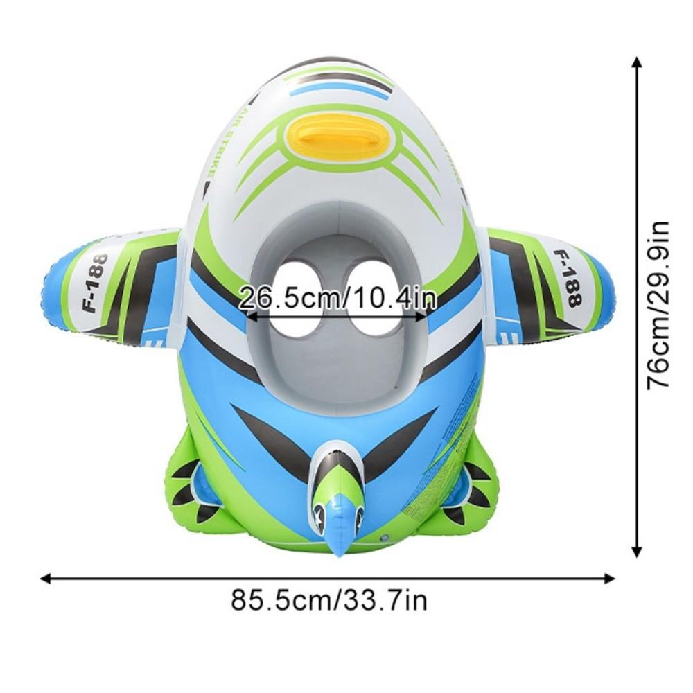 Inflatable Swimming Circle Aircraft Shape Boat Children's Swimming Ring  Water Play