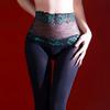 Lace High Waist Seamless Deep Crotch Velvet Stockings Plus Size 120D Sexy Black Silk Lycra Seamless Shaping Pantyhose