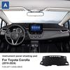 Top Flannel Dashboard Cover Pad for Toyota Corolla E210 2019 2020 2021 2022 2023 2024 Hybrid Anti UV Dash Sun Shade Mat Non Slip