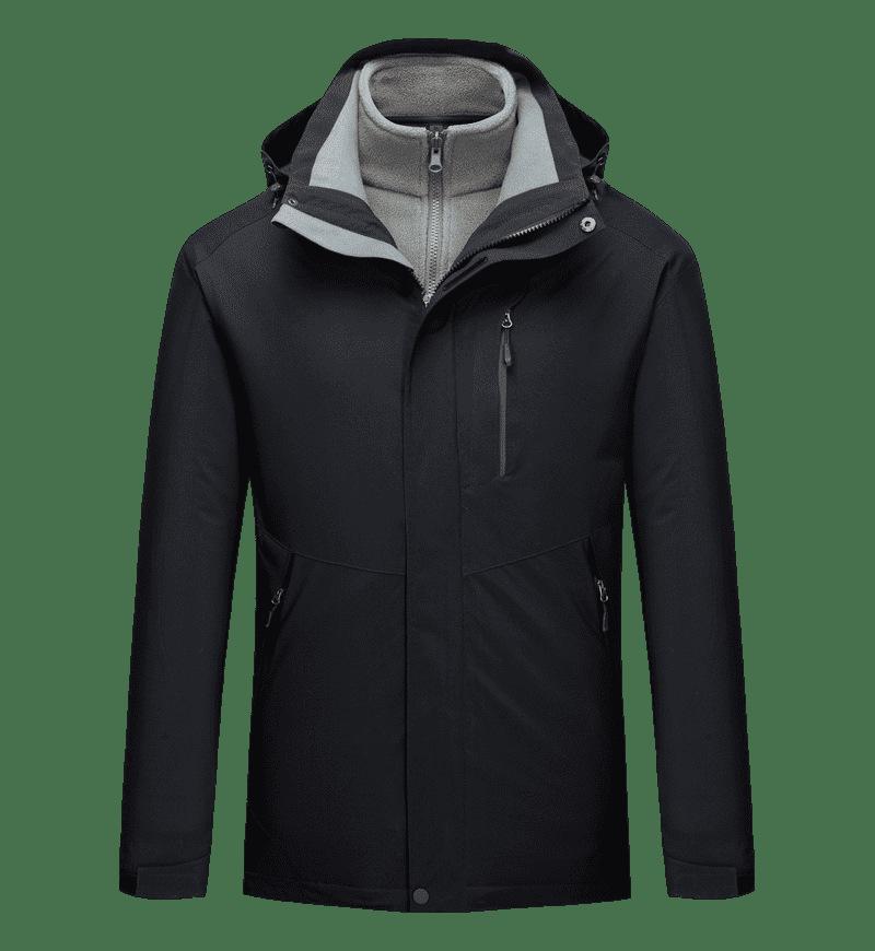 Solid Color C03 Thickened Windproof Waterproof Jacket with Custom Embroidery Medium